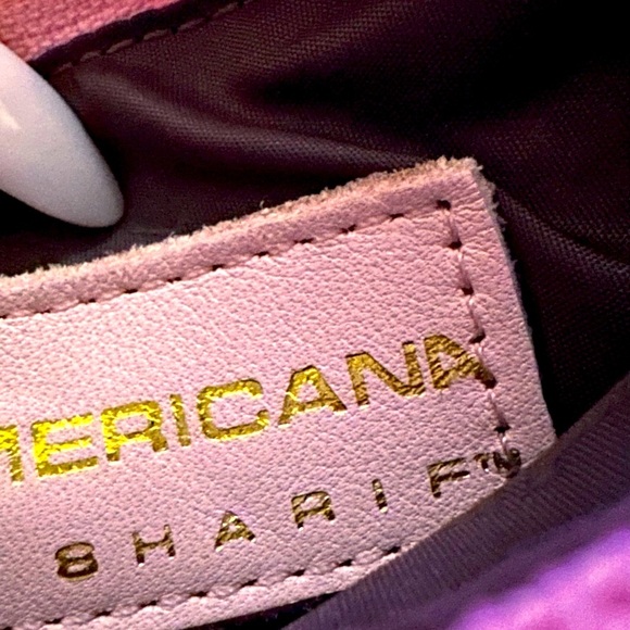 SHARIF CROSS BODY LEATHER WITH WOVEN BODY AUTH NWOT FITS EVEN TWO PRO PHONES ETC - Picture 2 of 3